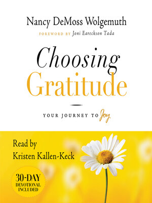 cover image of Choosing Gratitude